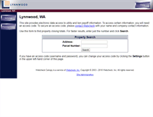 Tablet Screenshot of lynnwood.web-check.net